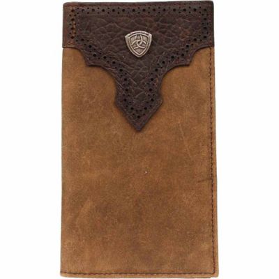 Ariat Distressed Leather Rodeo Wallet with Concho