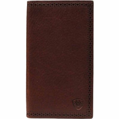 Ariat Leather Rodeo Wallet with Embossed Shield