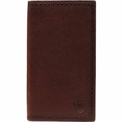 Ariat Leather Rodeo Wallet with Embossed Shield at Tractor Supply Co.