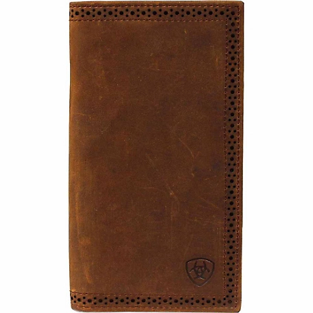 Ariat Distressed Leather Rodeo Wallet with Embossed Shield at Tractor ...