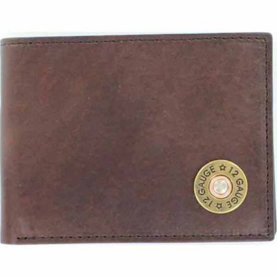 Nocona Leather Bifold Flip-Case Wallet with 12-Gauge Concho at Tractor ...