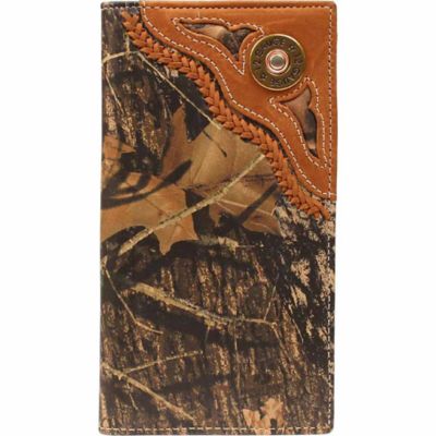 Nocona Leather Rodeo Wallet with 12-Gauge Concho