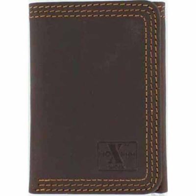 HD Xtreme Triple-Stitched Trifold Wallet, Brown