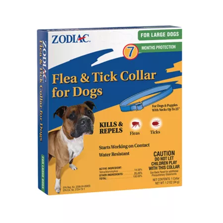 Zodiac anti-flea and anti-tick collar for large dogs and puppies 7 months protection Dog Flea & Tick Collars