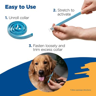 Image showing  Flea and Tick Collar for Large Dogs and Puppies, 7 Months Protection