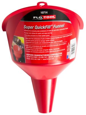 FloTool Super Quick Fill Funnel, High Velocity Pouring, Ring