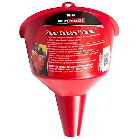 FloTool Super Quick Fill Funnel, High Velocity Pouring, Ring