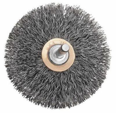 DEWALT 3 in. Crimp Flat Brush/Carb Stl 1/4 in. S