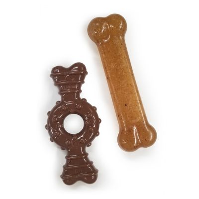 Image showing 8 th Nylabone Power Chew Ring Bone and Puppy Chew Bone, Petite