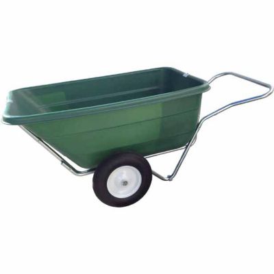 Groundwork 12 Cu. ft. 1,400 lb. Capacity Heavy-Duty Steel Utility Cart