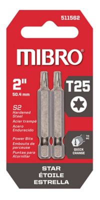 Image showing  2 in. T25 Torx Driver Bits, 2 pc.