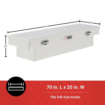 Image showing  8.4 cu. ft. Aluminum Standard-Profile Crossover Truck Tool Box for Full-Size Trucks, 70 in. x 20 in.