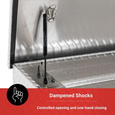 Image showing 5 th Tractor Supply 8.4 cu. ft. Aluminum Standard-Profile Crossover Truck Tool Box for Full-Size Trucks, 70 x 20in.