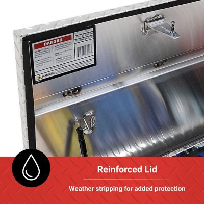 Image showing 7 th Tractor Supply 8.4 cu. ft. Aluminum Standard-Profile Crossover Truck Tool Box for Full-Size Trucks, 70 x 20in.