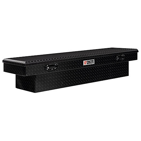 Tractor Supply 70 in. Crossover Truck Tool Box with Pull Handles, Black