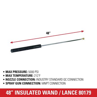 Image showing  48 in. 5,000 PSI Insulated Pressure Washer Hot Water Lance