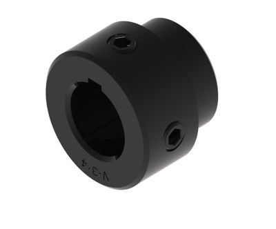 Image showing  3/4 in. V Series Hub for Sprocket or Pulley, Round Bore with Keyway and Set Screws