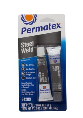 Permatex 2 oz. Steel Weld Epoxy, for High Temperatures up to 500 Degrees Fahrenheit