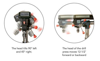 Image showing  9-33 in. Swing 5-Speed Floor Radial Arm Drill Press, 9680342