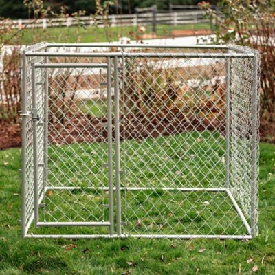 Image showing  4 ft. x 5 ft. x 5 ft. Galvanized Chain Link Dog Kennel Kit