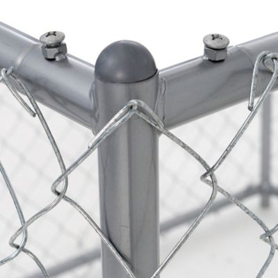 Image showing  4 ft. x 5 ft. x 5 ft. Galvanized Chain Link Dog Kennel Kit