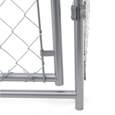 Image showing 5 th Lucky Dog 4 x 5 x 10ft. Galvanized Chain Link Dog Kennel Kit