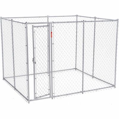 Lucky Dog 6 ft. x 5 ft. x 10 ft. DIY Kit Villa Plus Chain Link Dog Kennel