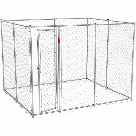 Lucky Dog 6 ft. x 5 ft. x 10 ft. DIY Kit Villa Plus Chain Link Dog Kennel