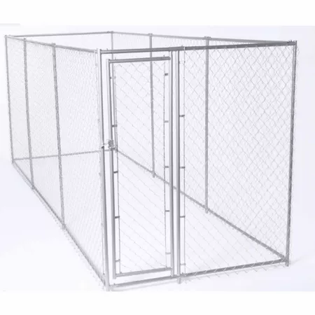 Lucky Dog DIY Chain Link Penthouse Dog Kennel Kit 6 ft x 5 ft x 15 ft. Dog Kennels