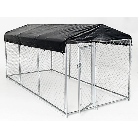 Lucky Dog WeatherGuard Dog Kennel Cover Set, 5 ft. x 15 ft. (kennel sold separately)