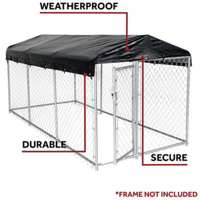 Image showing  WeatherGuard Dog Kennel Cover Set, 5 ft. x 15 ft., Kennel not Included