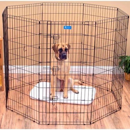 Lucky Dog Outdoor Pet Exercise Pen with Stakes 48 in. Pet Exercise Pens