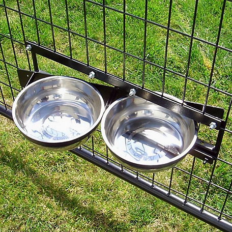 Petmate Easy Reach Elevated Stainless Steel Dog and Cat Feeder and Waterer,  12 Cups, Large, 2-Bowls at Tractor Supply Co.