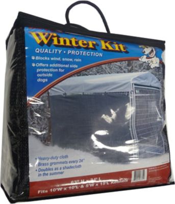 Lucky Dog Winter Screen Kennel Kit Side Cloth, 57 in. x 34 ft.