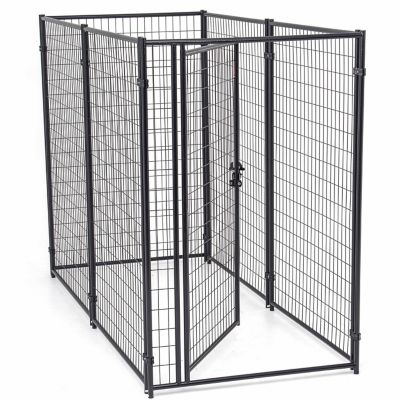 Lucky Dog Modular Welded Wire Kennel Kit 6 Ft H X 4 Ft W X 8 Ft L Black At Tractor Supply Co