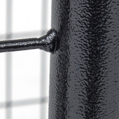 Image showing  6 ft. x 10 ft. x 10 ft. Modular Welded Wire Dog Kennel with Cover and Frame, Black