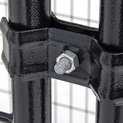 Image showing  6 ft. x 10 ft. x 10 ft. Modular Welded Wire Dog Kennel, Black