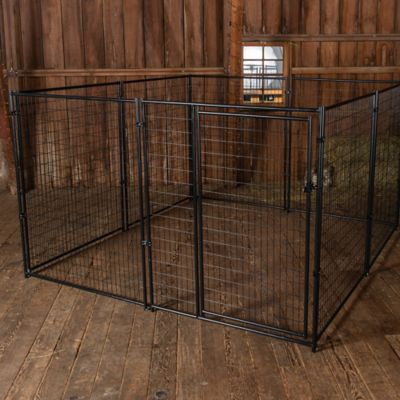 Image showing 6 th Lucky Dog 6 ft. x 10 ft. x 10 ft. Euro Style Welded Wire Dog Kennel
