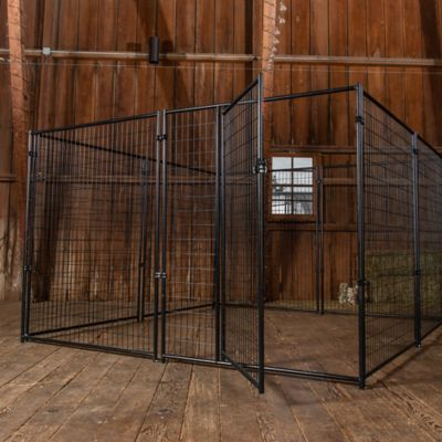 Image showing 7 th Lucky Dog 6 ft. x 10 ft. x 10 ft. Euro Style Welded Wire Dog Kennel