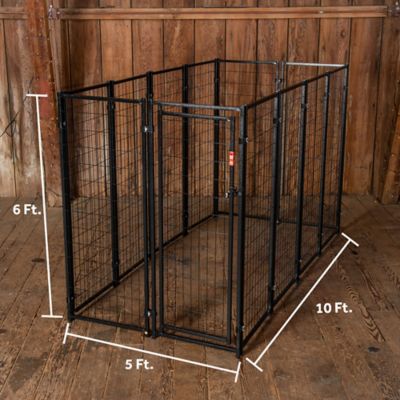 Image showing  6 ft. x 5 ft. x 10 ft. European Style Welded Wire Dog Kennel