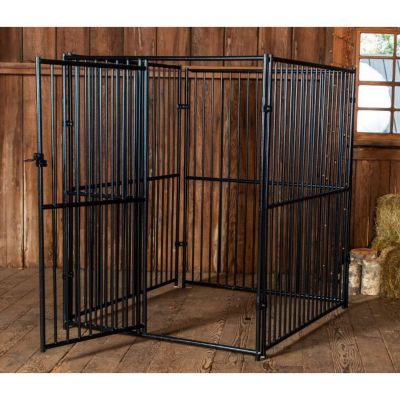 Image showing 7 th Lucky Dog 6 ft. x 5 ft. x 5 ft. European Style Welded Wire Dog Kennel
