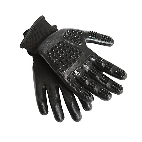 HandsOn Equine Grooming Gloves, Medium