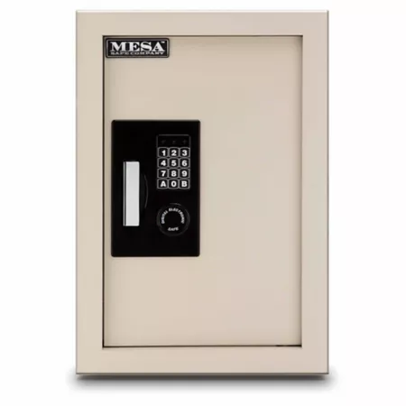 Mesa Safe 0.3 to 0.7 cu ft Adjustable Wall Safe with Electronic Lock Wall & Floor Mounted Safes