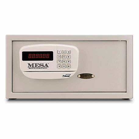 Mesa Safe 1.2 cu. ft. Electronic Keypad Lock Hotel Safe, White