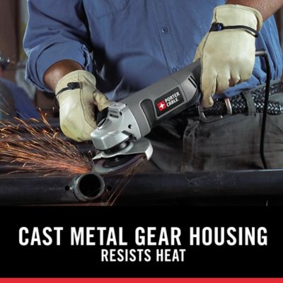 Image showing  4.5 in. Diameter 7.5A Small Angle Grinder with Trigger Grip and 3-Position Handle