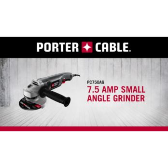 PORTER-CABLE Angle Grinder Tool, 4-1/2-Inch, 7.5-Amp (PC750AG), Grey,black