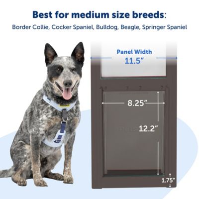 Image showing 5 th PetSafe 81 in. Sliding Glass Pet Door, 1 pc., Bronze