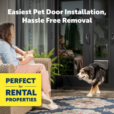 Image showing  81 in. Sliding Glass Pet Door, 1 pc., Bronze