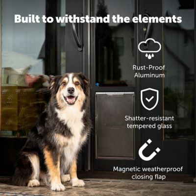 Image showing  81 in. Sliding Glass Pet Door, 1 pc., Bronze