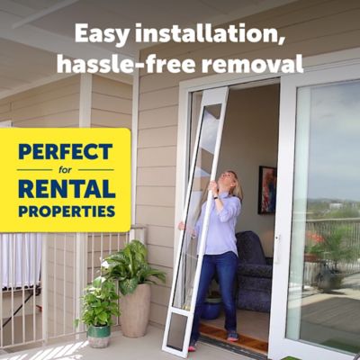 Image showing  Sliding Glass Pet Door, 1 pc., White. 11/16 in.